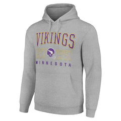 Starter Unisex Throwback Logo Pullover Hoodie - Minnesota Vikings Hoodies