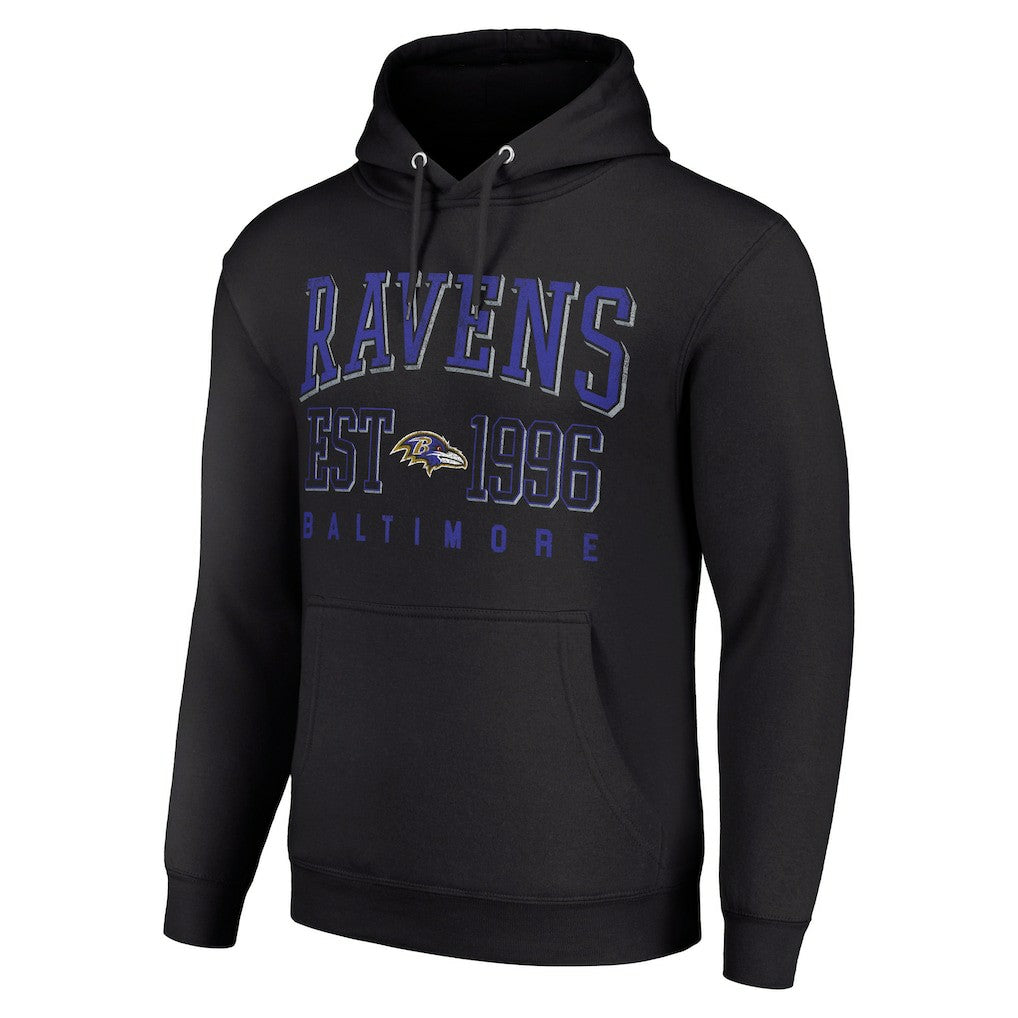 Starter Unisex Throwback Logo Pullover Hoodie - Baltimore Ravens Hoodies