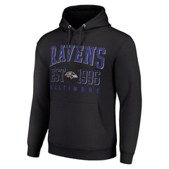 Starter Unisex Throwback Logo Pullover Hoodie - Baltimore Ravens Hoodies