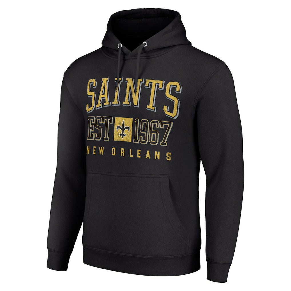 Starter Unisex Throwback Logo Pullover Hoodie - New Orleans Saints Hoodies