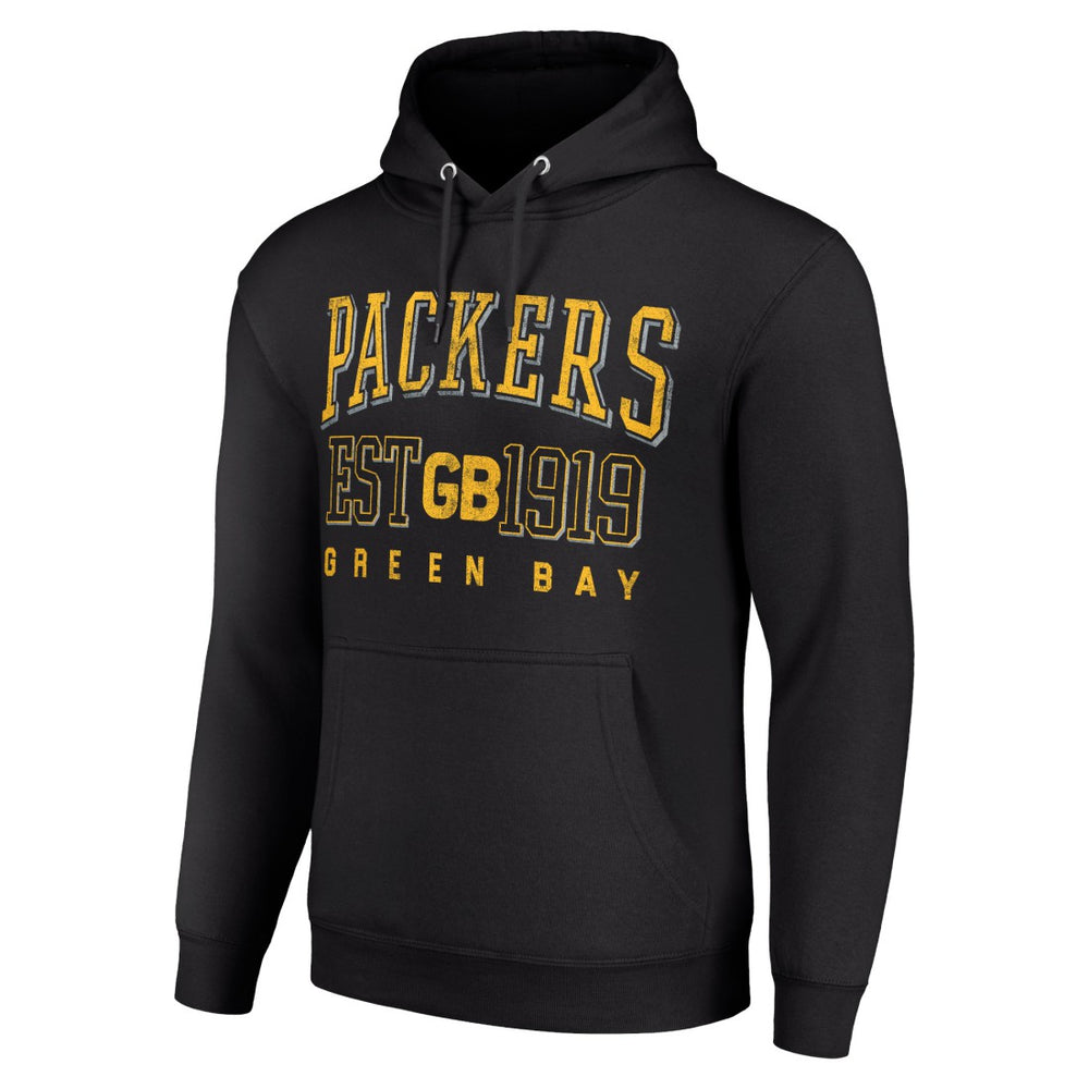 Starter Unisex Throwback Logo Pullover Hoodie - Green Bay Packers Hoodies
