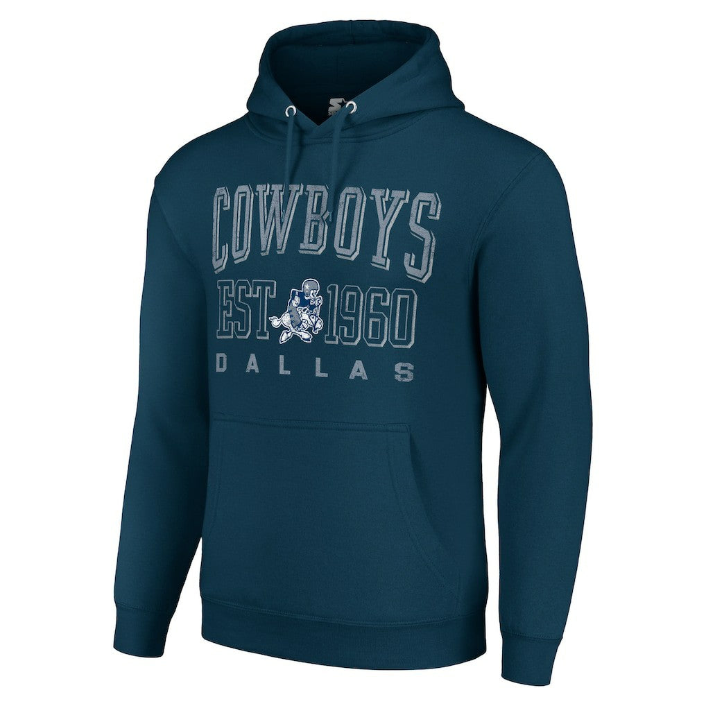 Starter Unisex Throwback Logo Pullover Hoodie - Dallas Cowboys Hoodies