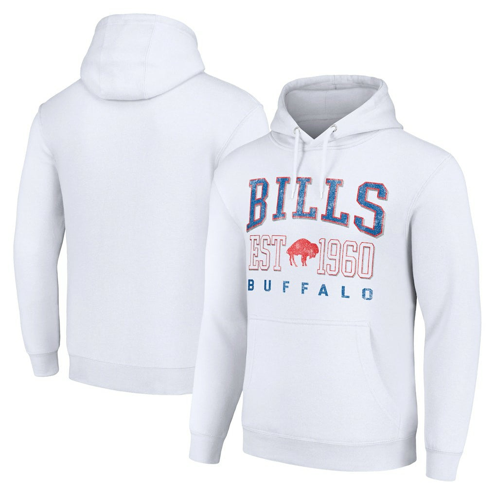 Starter Unisex Throwback Logo Pullover Hoodie - Buffalo Bills Hoodies