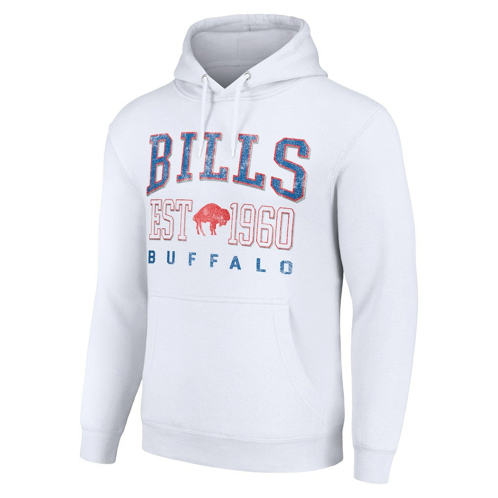 Starter Unisex Throwback Logo Pullover Hoodie - Buffalo Bills Hoodies