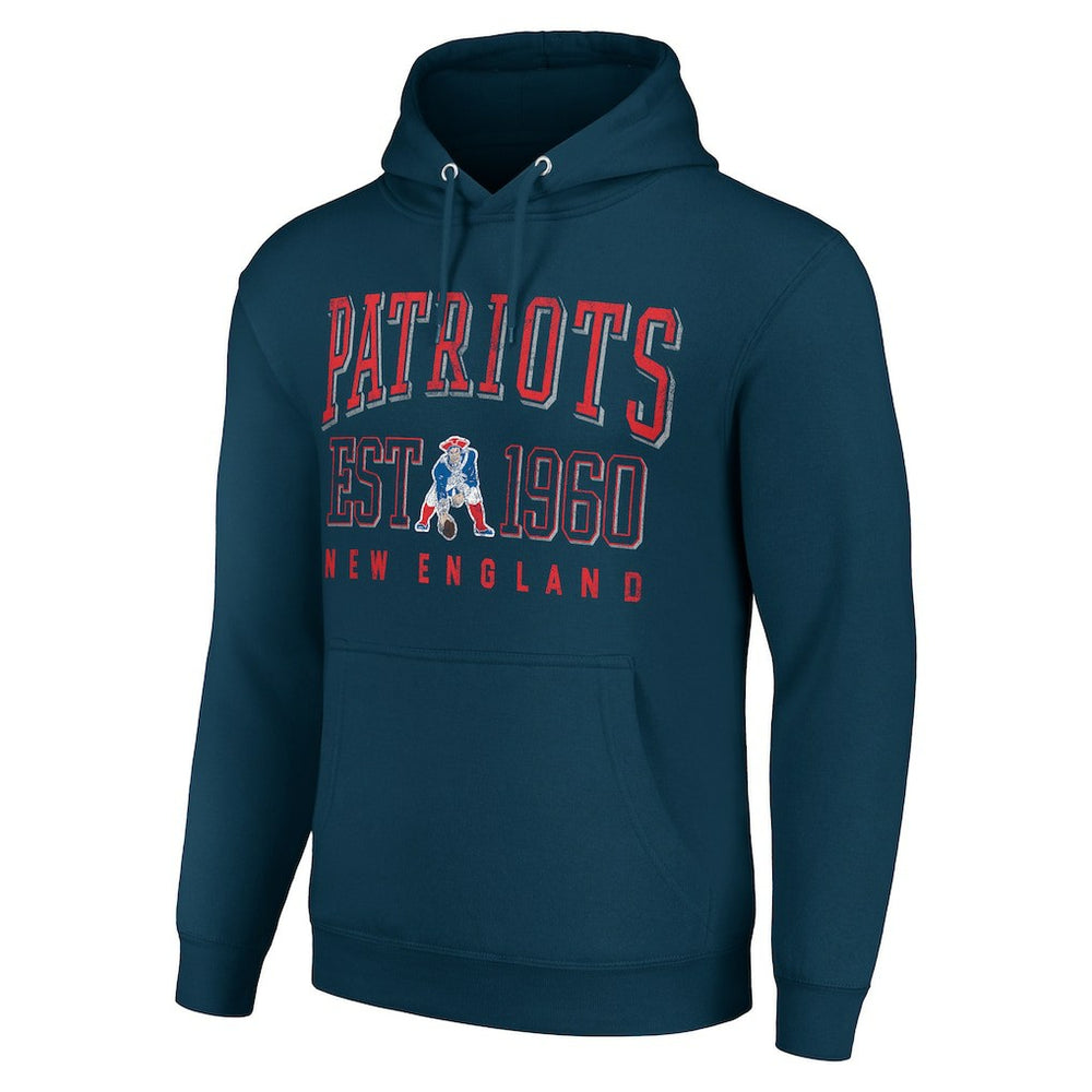 Starter Unisex Throwback Logo Pullover Hoodie - New England Patriots Hoodies