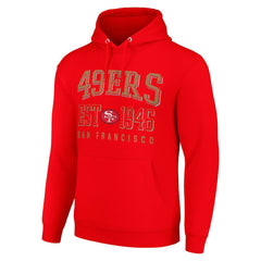 Starter Unisex Throwback Logo Pullover Hoodie - San Francisco 49ers Hoodies