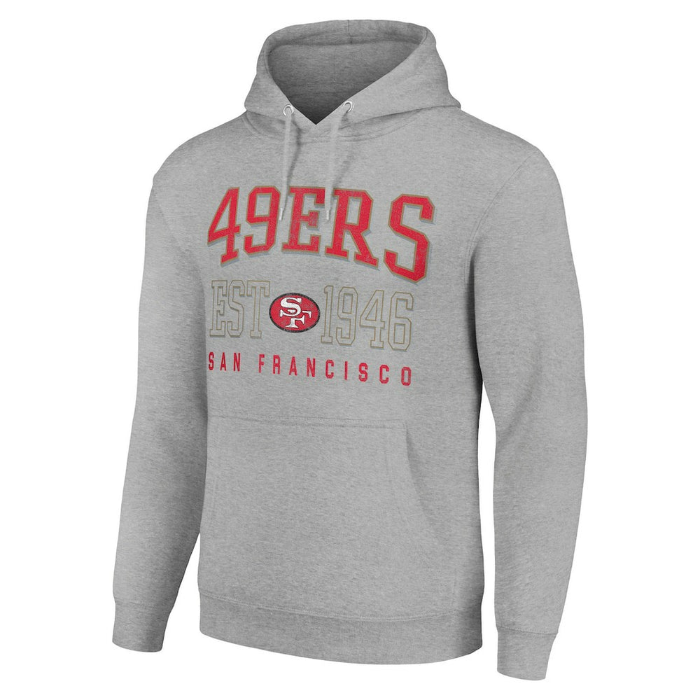 Starter Unisex Throwback Logo Pullover Hoodie - San Francisco 49ers Hoodies