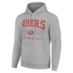 Starter Unisex Throwback Logo Pullover Hoodie - San Francisco 49ers Hoodies