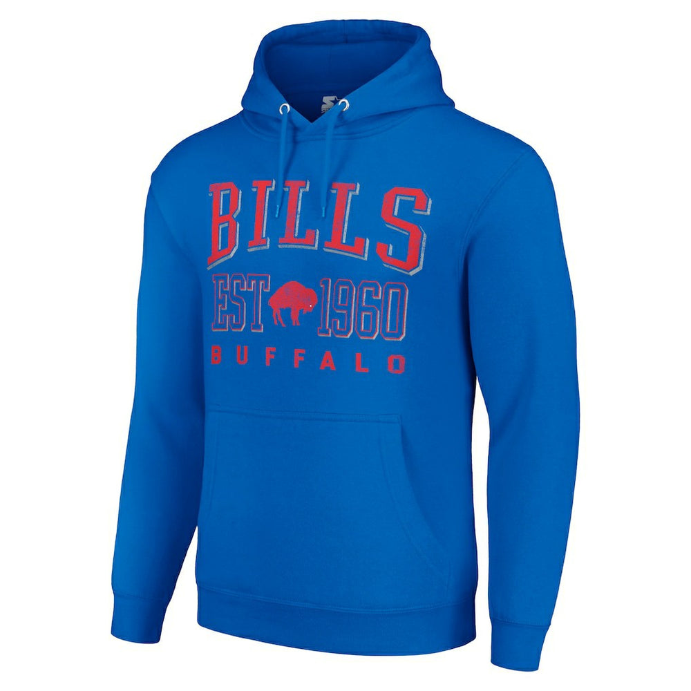 Starter Unisex Throwback Logo Pullover Hoodie - Buffalo Bills Hoodies