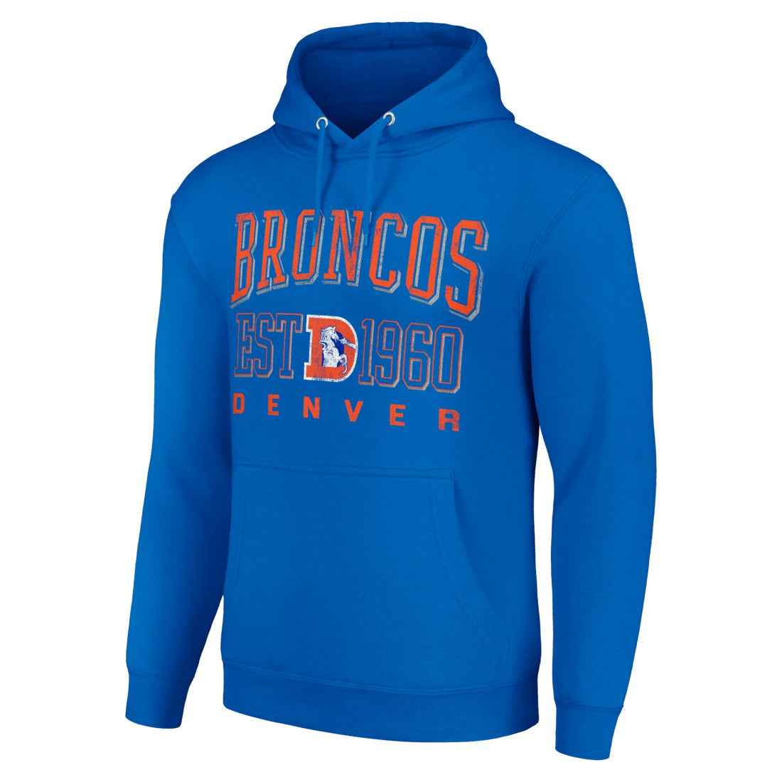 Starter Unisex Throwback Logo Pullover Hoodie - Denver Broncos Hoodies