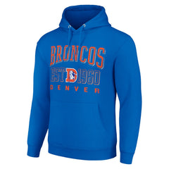 Starter Unisex Throwback Logo Pullover Hoodie - Denver Broncos Hoodies
