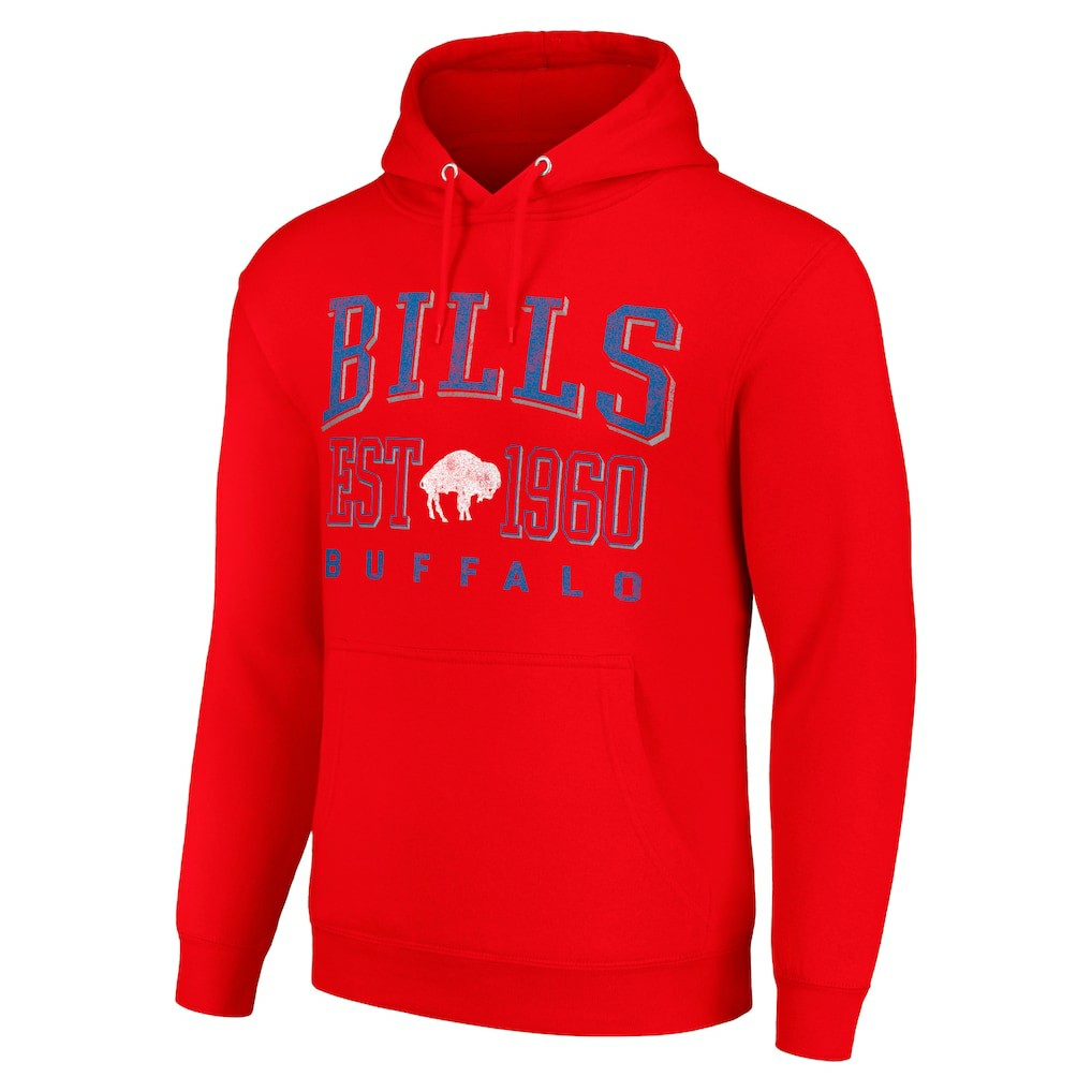 Starter Unisex Throwback Logo Pullover Hoodie - Buffalo Bills Hoodies