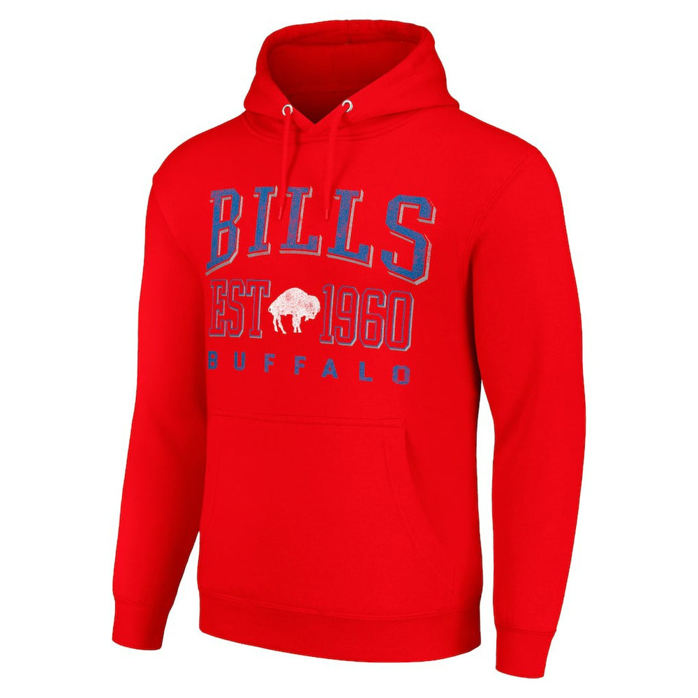 Starter Unisex Throwback Logo Pullover Hoodie - Buffalo Bills Hoodies