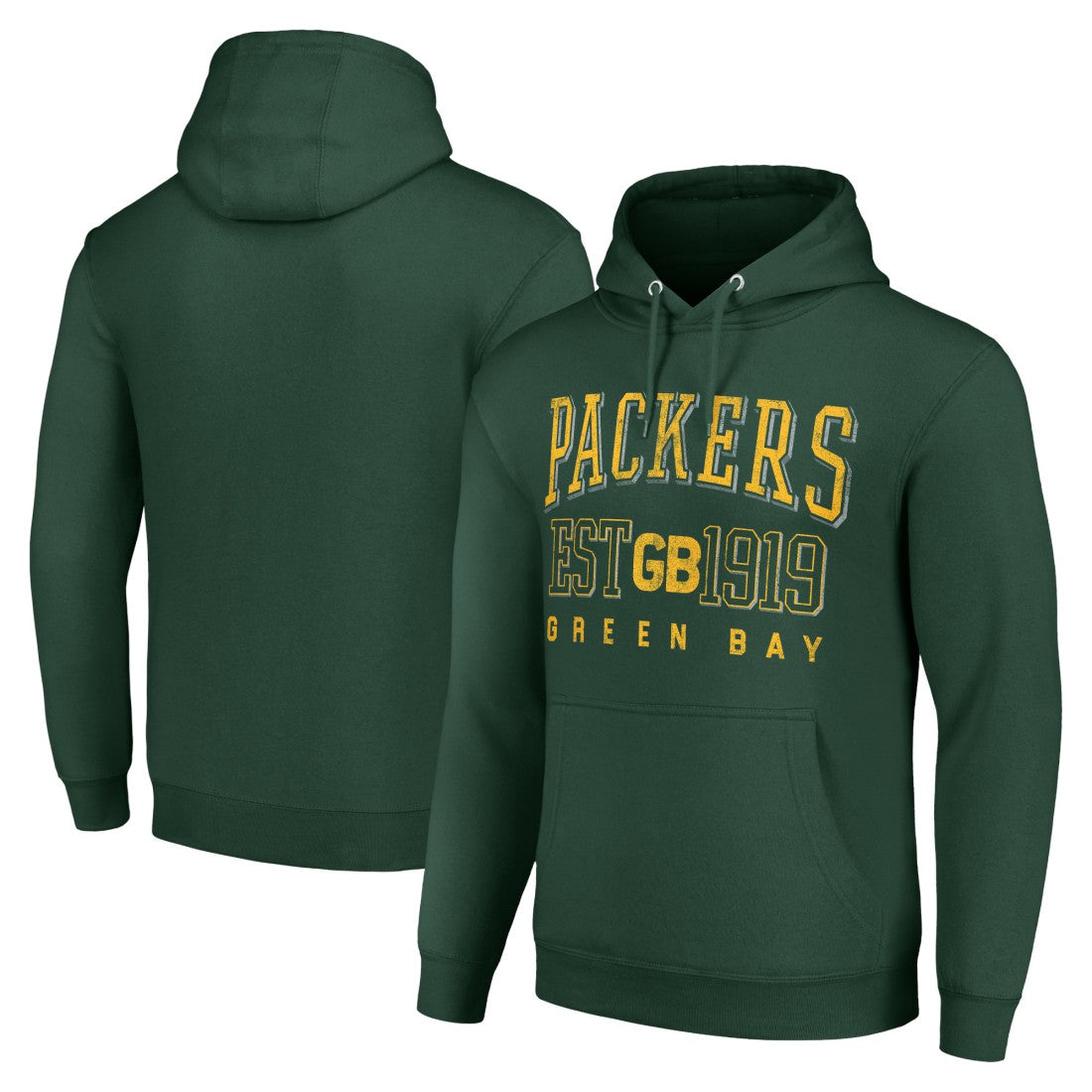 Starter Unisex Throwback Logo Pullover Hoodie - Green Bay Packers Hoodies