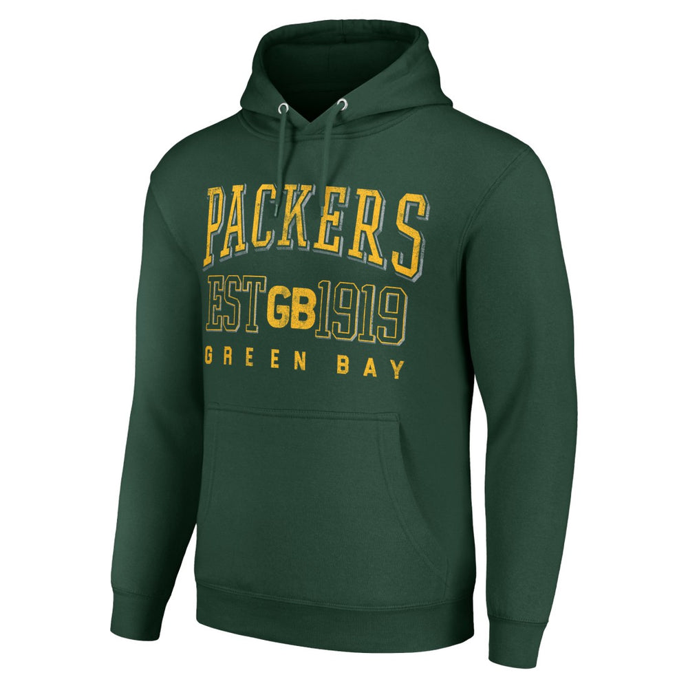 Starter Unisex Throwback Logo Pullover Hoodie - Green Bay Packers Hoodies