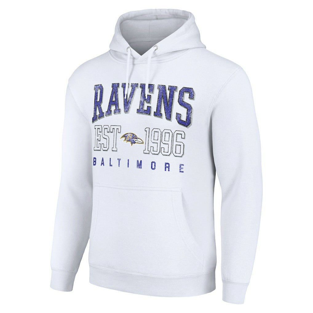 Starter Unisex Throwback Logo Pullover Hoodie - Baltimore Ravens Hoodies