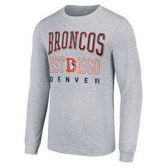 Starter Throwback Logo Long Sleeve T-Shirt - Denver Broncos T-shirts