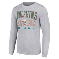 Starter Throwback Logo Long Sleeve T-Shirt - Miami Dolphins T-shirts