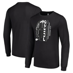 Starter Half Helmet Logo Long Sleeve T-Shirt - Kansas City Chiefs T-shirts