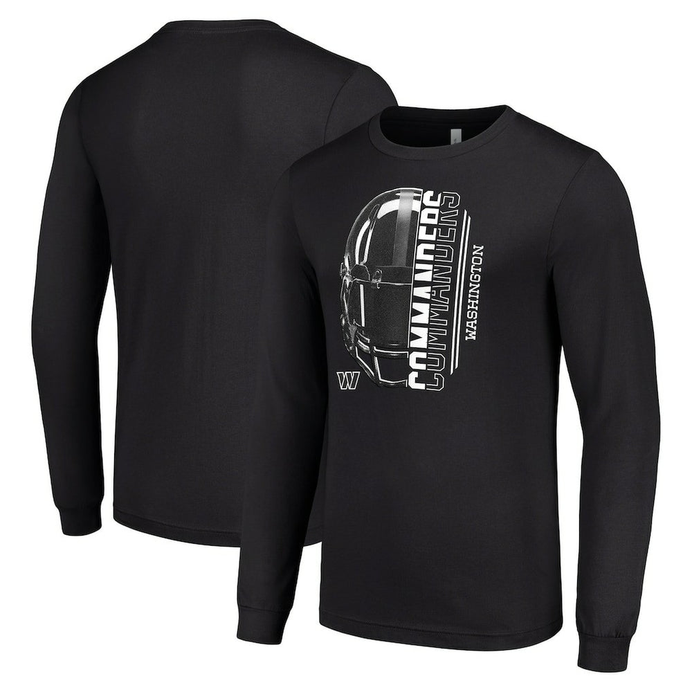 Starter Half Helmet Logo Long Sleeve T-Shirt - Washington Commanders T-shirts