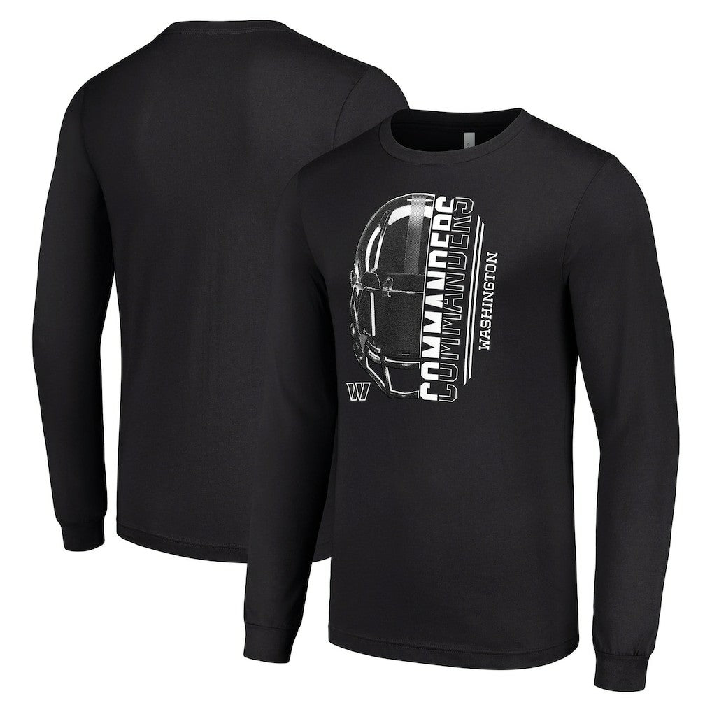 Starter Half Helmet Logo Long Sleeve T-Shirt - Washington Commanders T-shirts