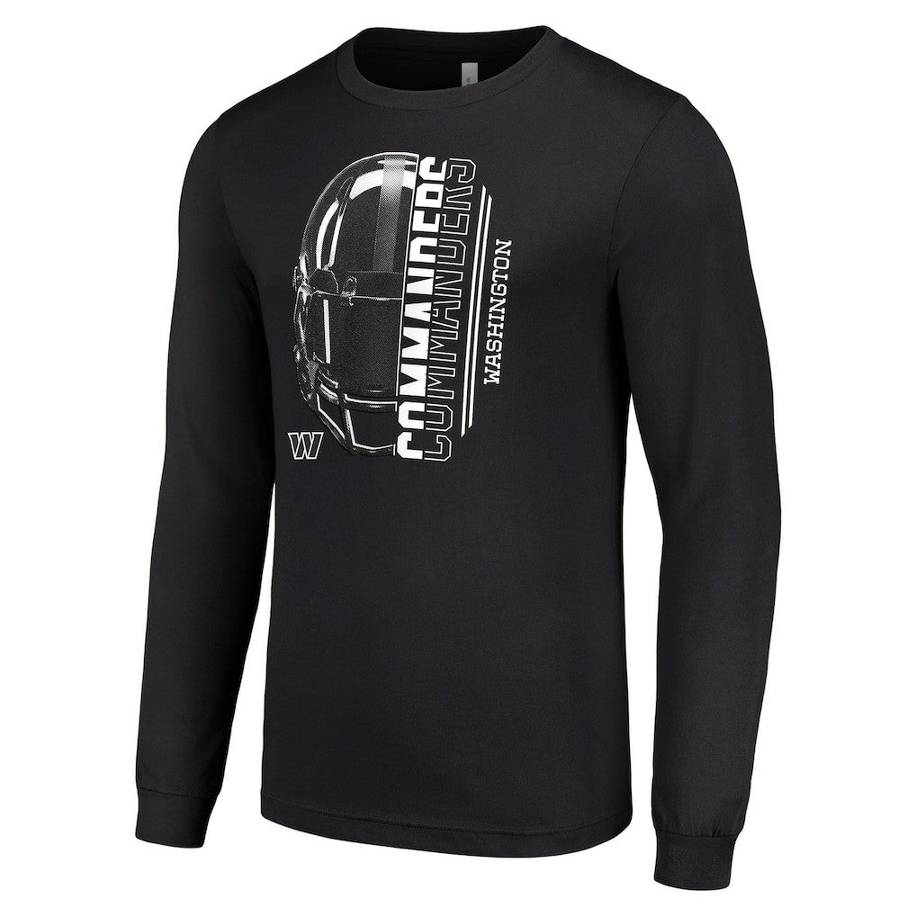 Starter Half Helmet Logo Long Sleeve T-Shirt - Washington Commanders T-shirts