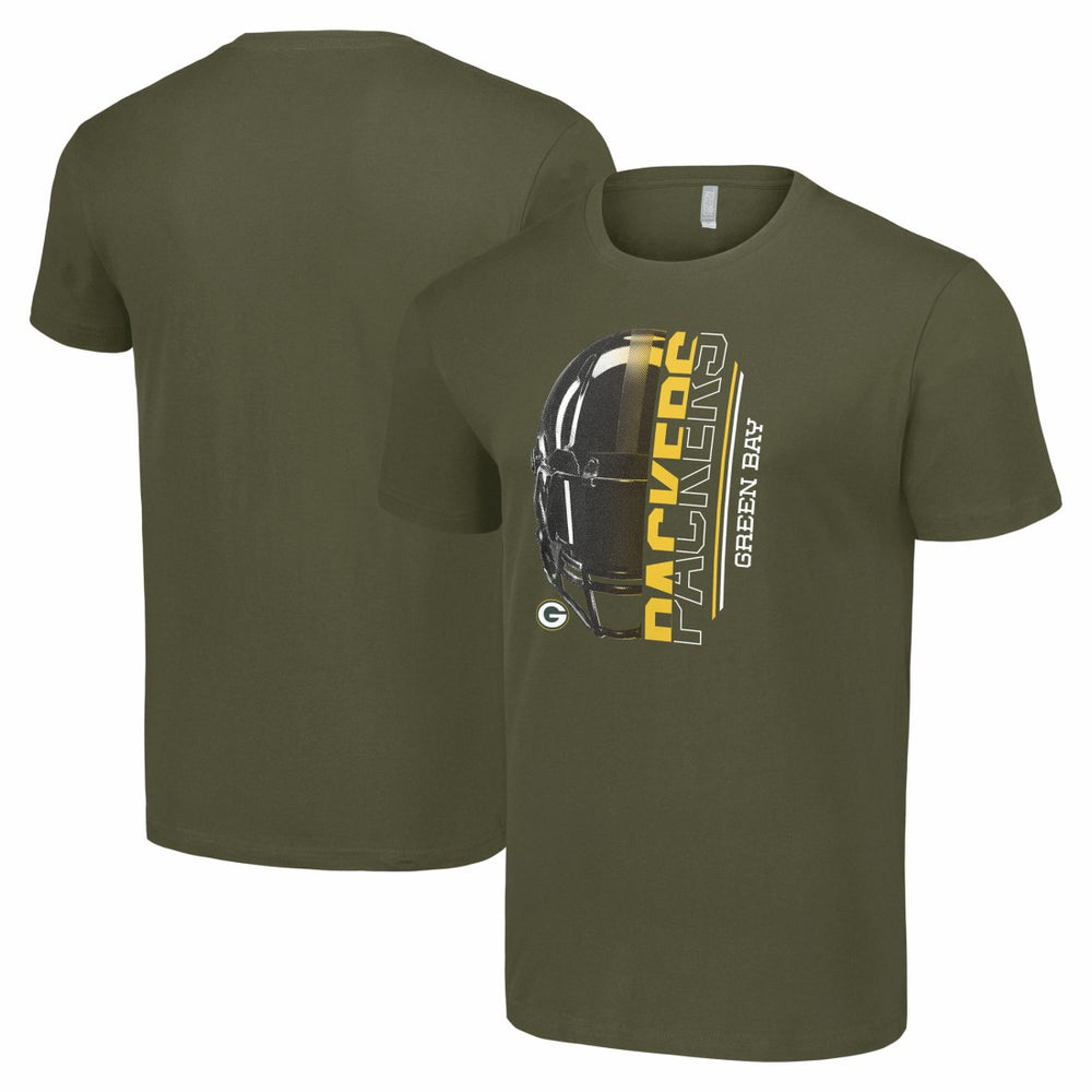 Starter Half Helmet Logo T-Shirt - Green Bay Packers T-shirts
