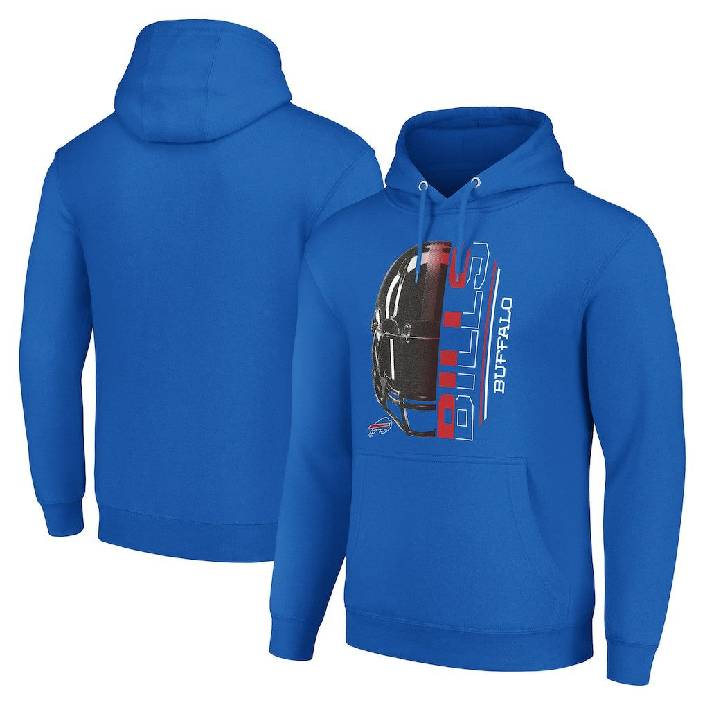 Starter Unisex Half Helmet Logo Pullover Hoodie - Buffalo Bills Hoodies