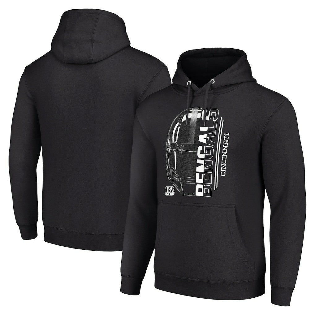 Starter Unisex Half Helmet Logo Pullover Hoodie - Cincinnati Bengals Hoodies