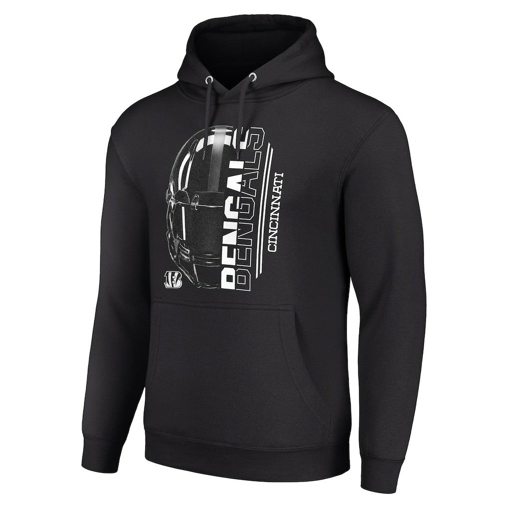 Starter Unisex Half Helmet Logo Pullover Hoodie - Cincinnati Bengals Hoodies
