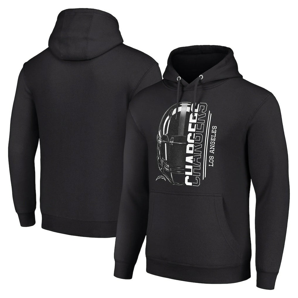 Starter Unisex Half Helmet Logo Pullover Hoodie - Los Angeles Chargers Hoodies