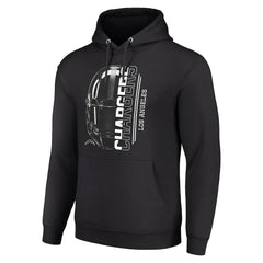 Starter Unisex Half Helmet Logo Pullover Hoodie - Los Angeles Chargers Hoodies