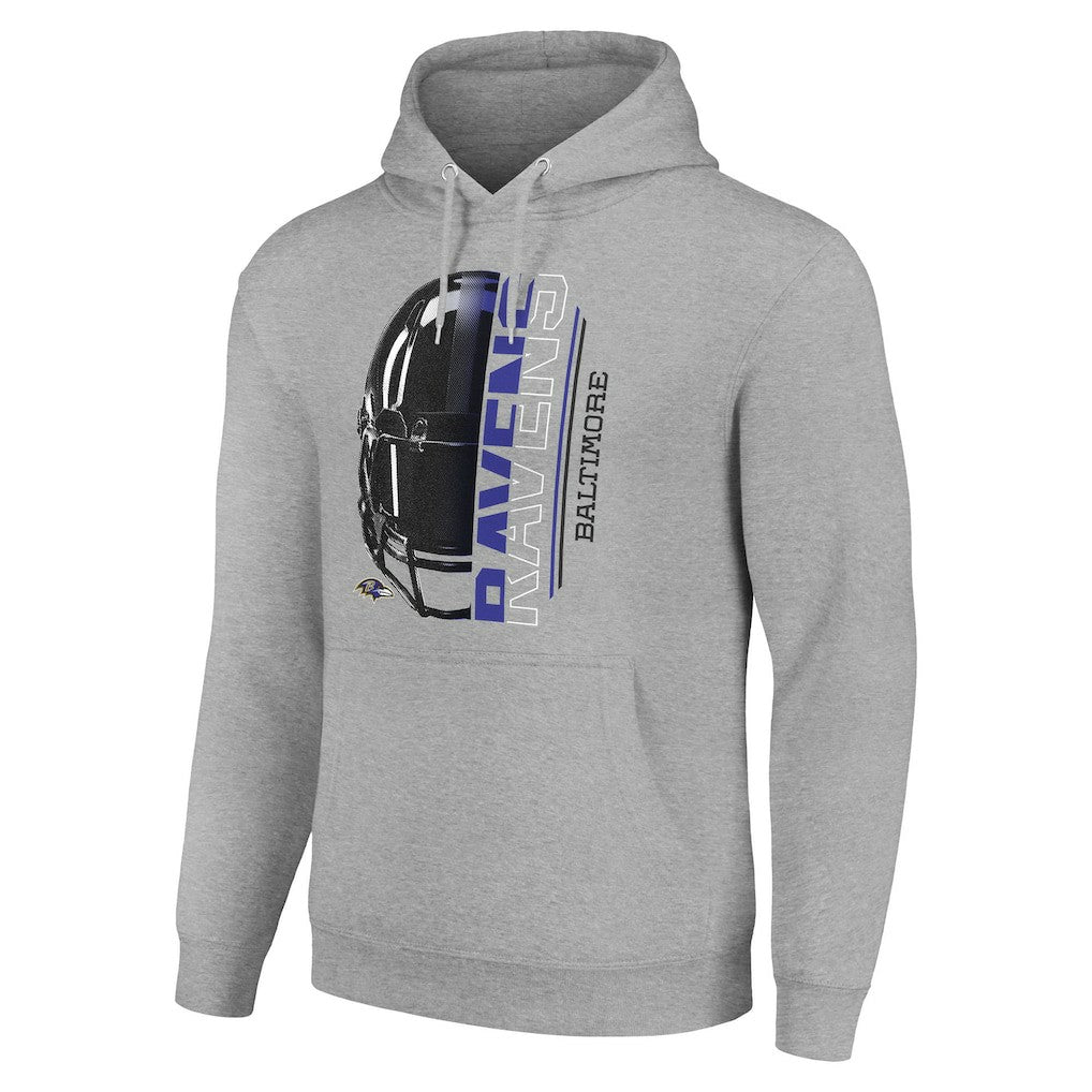 Starter Unisex Half Helmet Logo Pullover Hoodie - Baltimore Ravens Hoodies