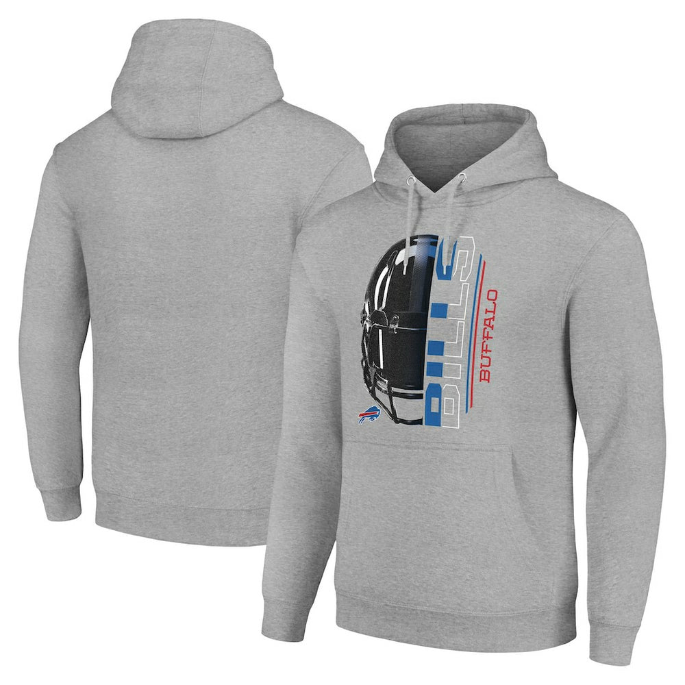 Starter Unisex Half Helmet Logo Pullover Hoodie - Buffalo Bills Hoodies