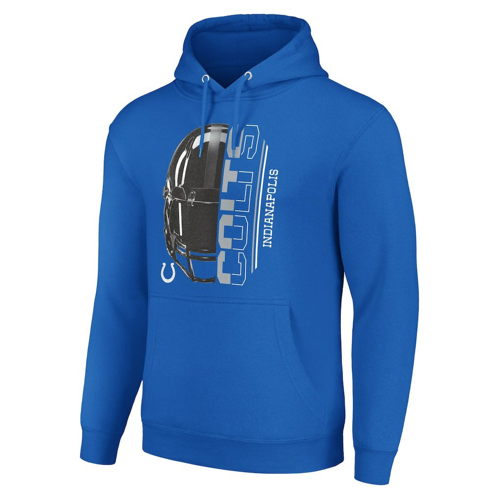 Starter Unisex Half Helmet Logo Pullover Hoodie - Indianapolis Colts Hoodies
