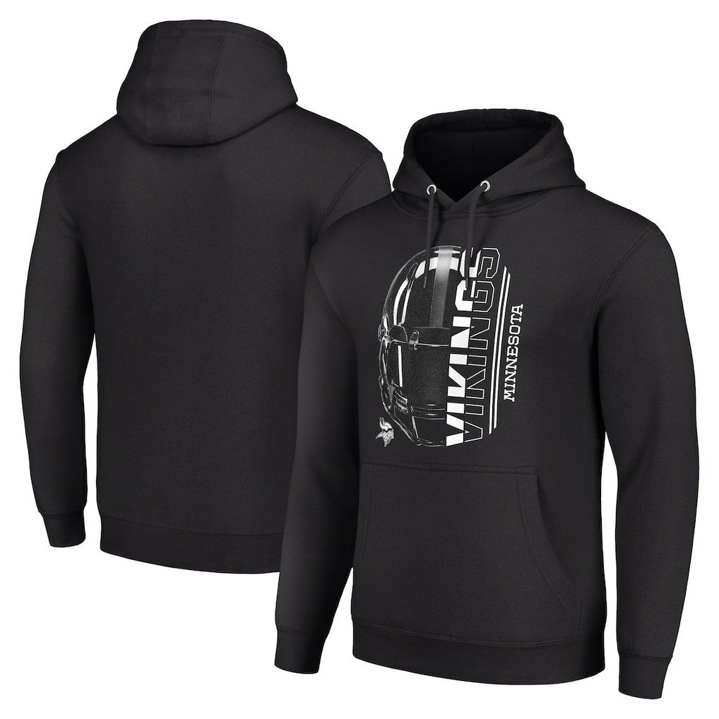 Starter Unisex Half Helmet Logo Pullover Hoodie - Minnesota Vikings Hoodies