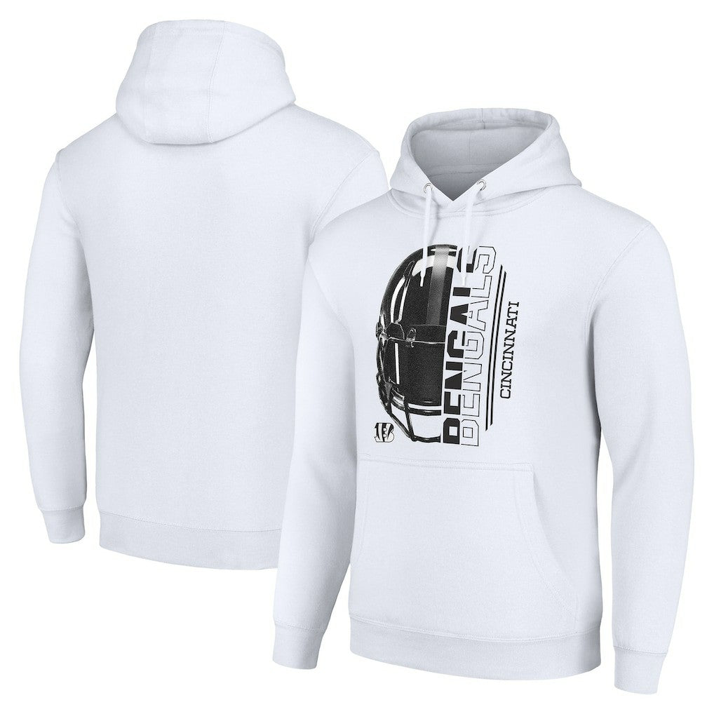 Starter Unisex Half Helmet Logo Pullover Hoodie - Cincinnati Bengals Hoodies