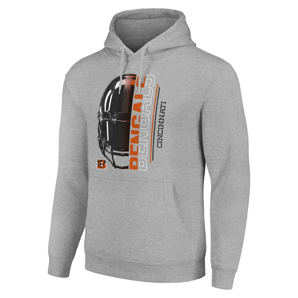 Starter Unisex Half Helmet Logo Pullover Hoodie - Cincinnati Bengals Hoodies