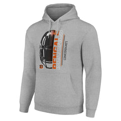 Starter Unisex Half Helmet Logo Pullover Hoodie - Cincinnati Bengals Hoodies