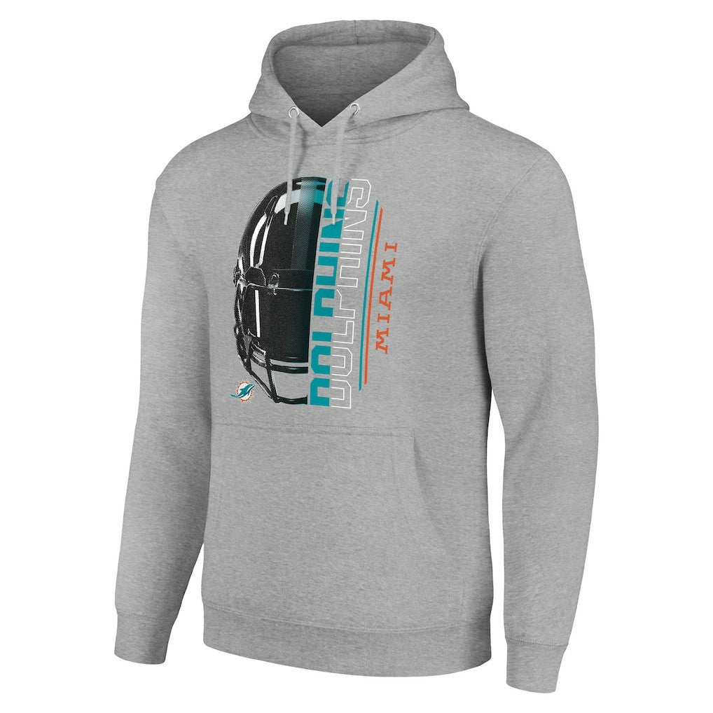 Starter Unisex Half Helmet Logo Pullover Hoodie - Miami Dolphins Hoodies