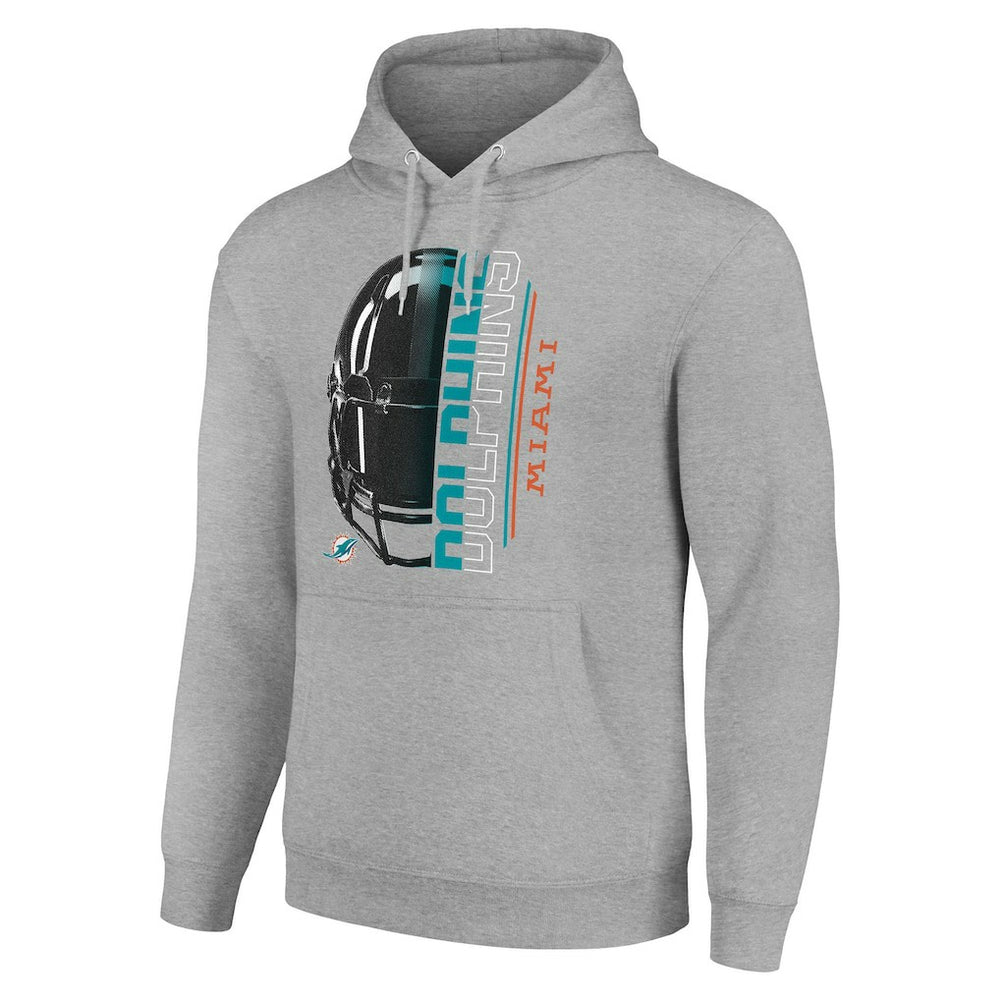 Starter Unisex Half Helmet Logo Pullover Hoodie - Miami Dolphins Hoodies