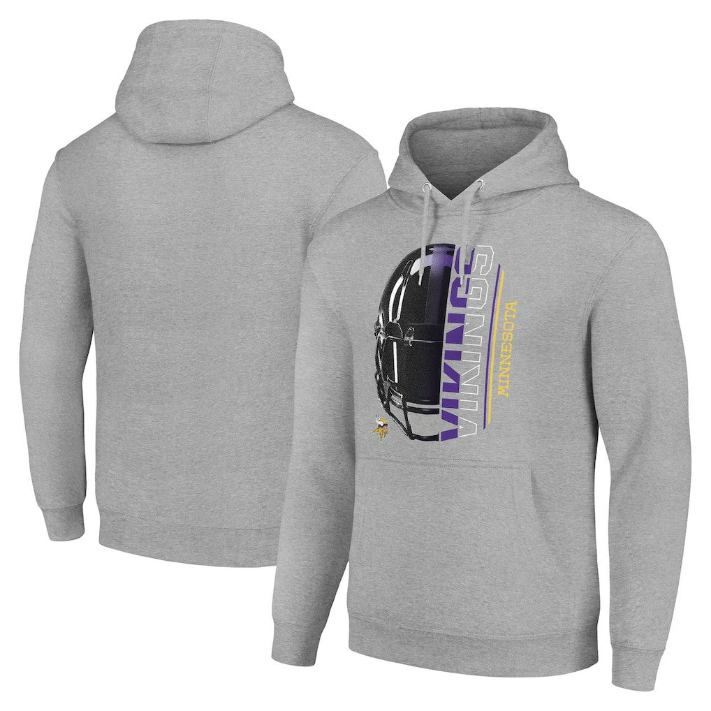 Starter Unisex Half Helmet Logo Pullover Hoodie - Minnesota Vikings Hoodies