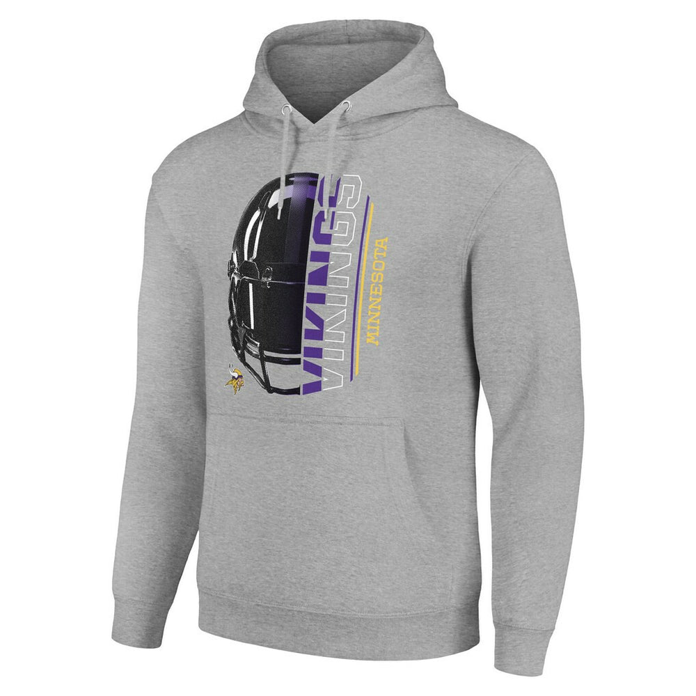 Starter Unisex Half Helmet Logo Pullover Hoodie - Minnesota Vikings Hoodies