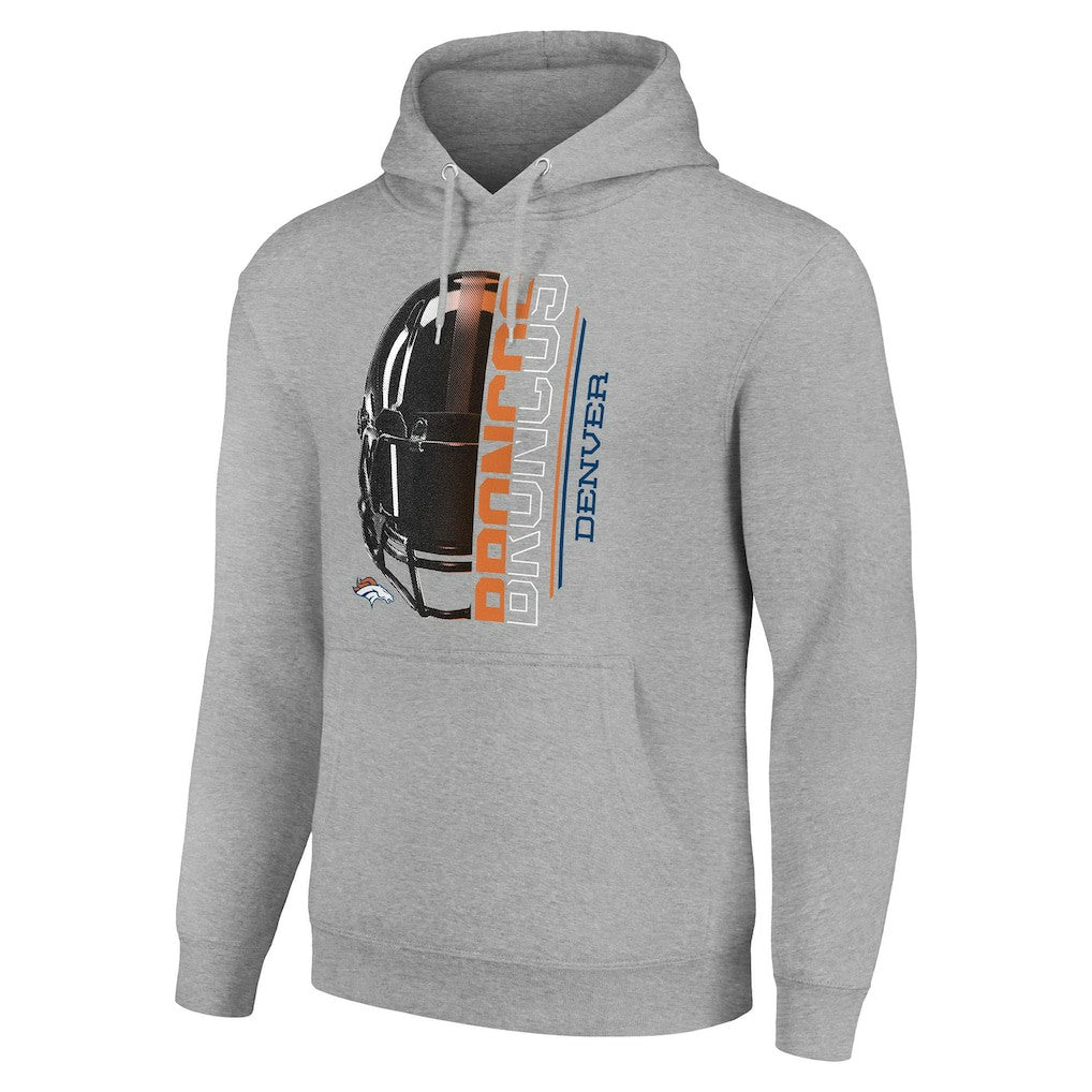 Starter Unisex Half Helmet Logo Pullover Hoodie - Denver Broncos Hoodies
