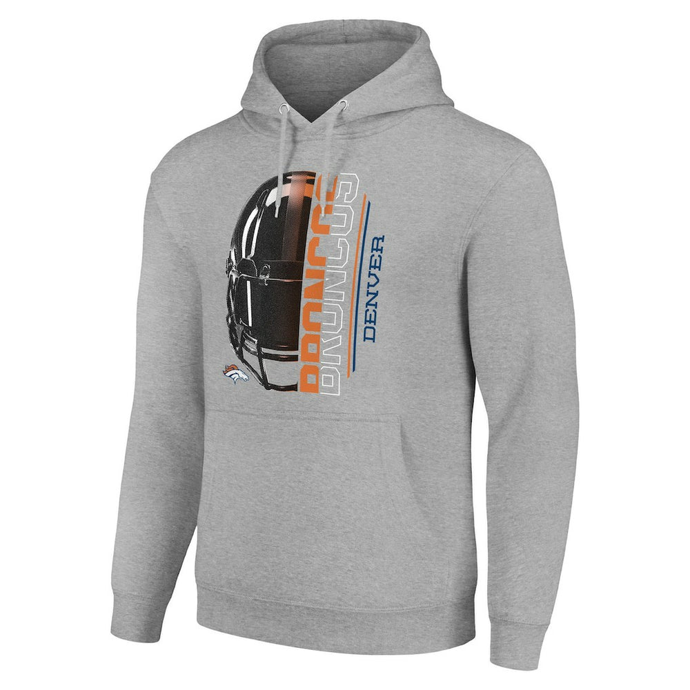 Starter Unisex Half Helmet Logo Pullover Hoodie - Denver Broncos Hoodies