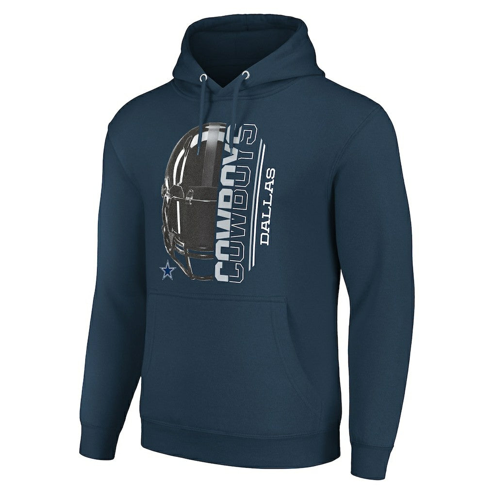 Starter Unisex Half Helmet Logo Pullover Hoodie - Dallas Cowboys Hoodies