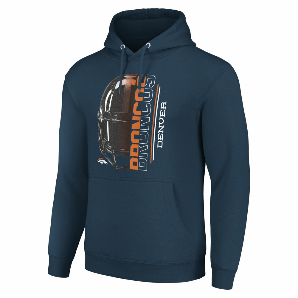 Starter Unisex Half Helmet Logo Pullover Hoodie - Denver Broncos Hoodies