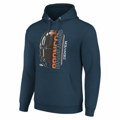 Starter Unisex Half Helmet Logo Pullover Hoodie - Denver Broncos Hoodies