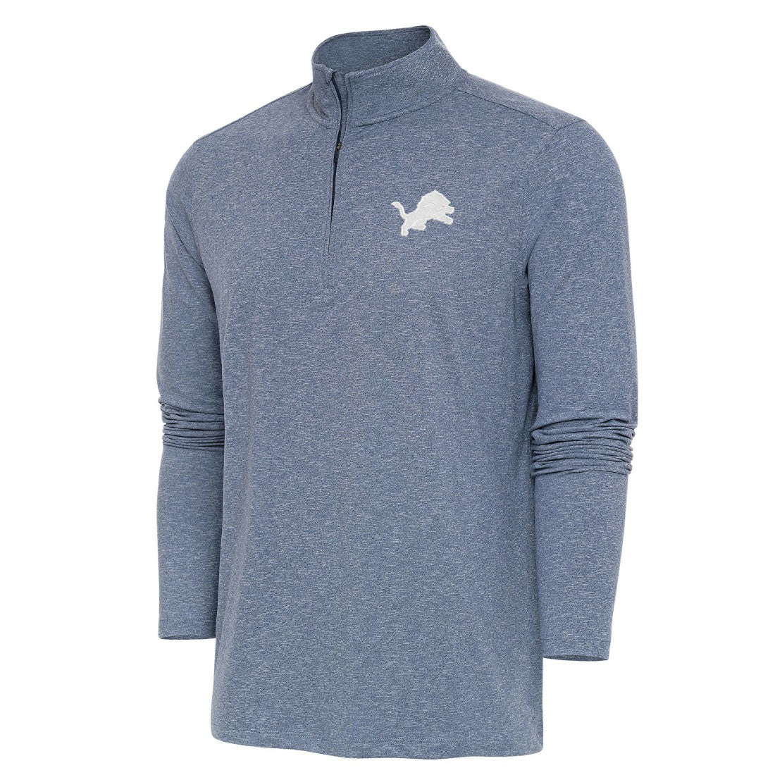 Antigua Hunk Quarter-Zip Pullover Top - Detroit Lions Pullover