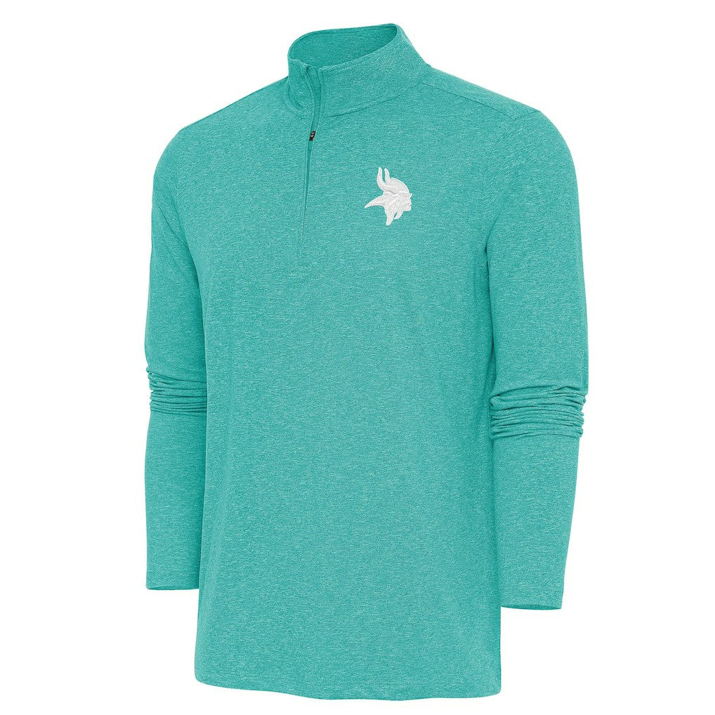 Antigua Hunk Quarter-Zip Pullover Top - Minnesota Vikings Pullover